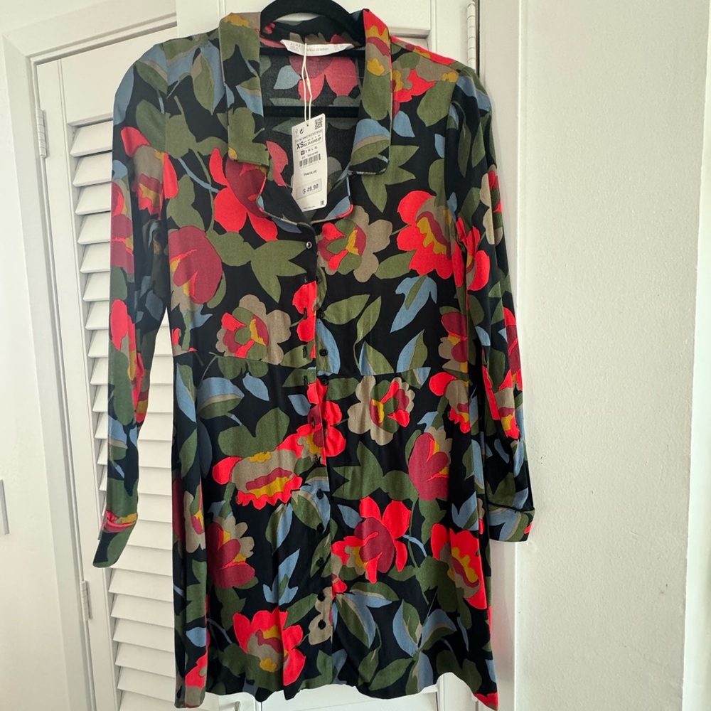 Zara - Trafaluc - Shirt Dress - Size XS - NWT